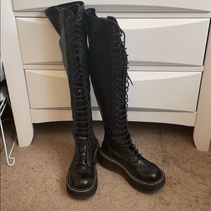 🖤PLATFORM KNEE HIGH BOOTS🖤